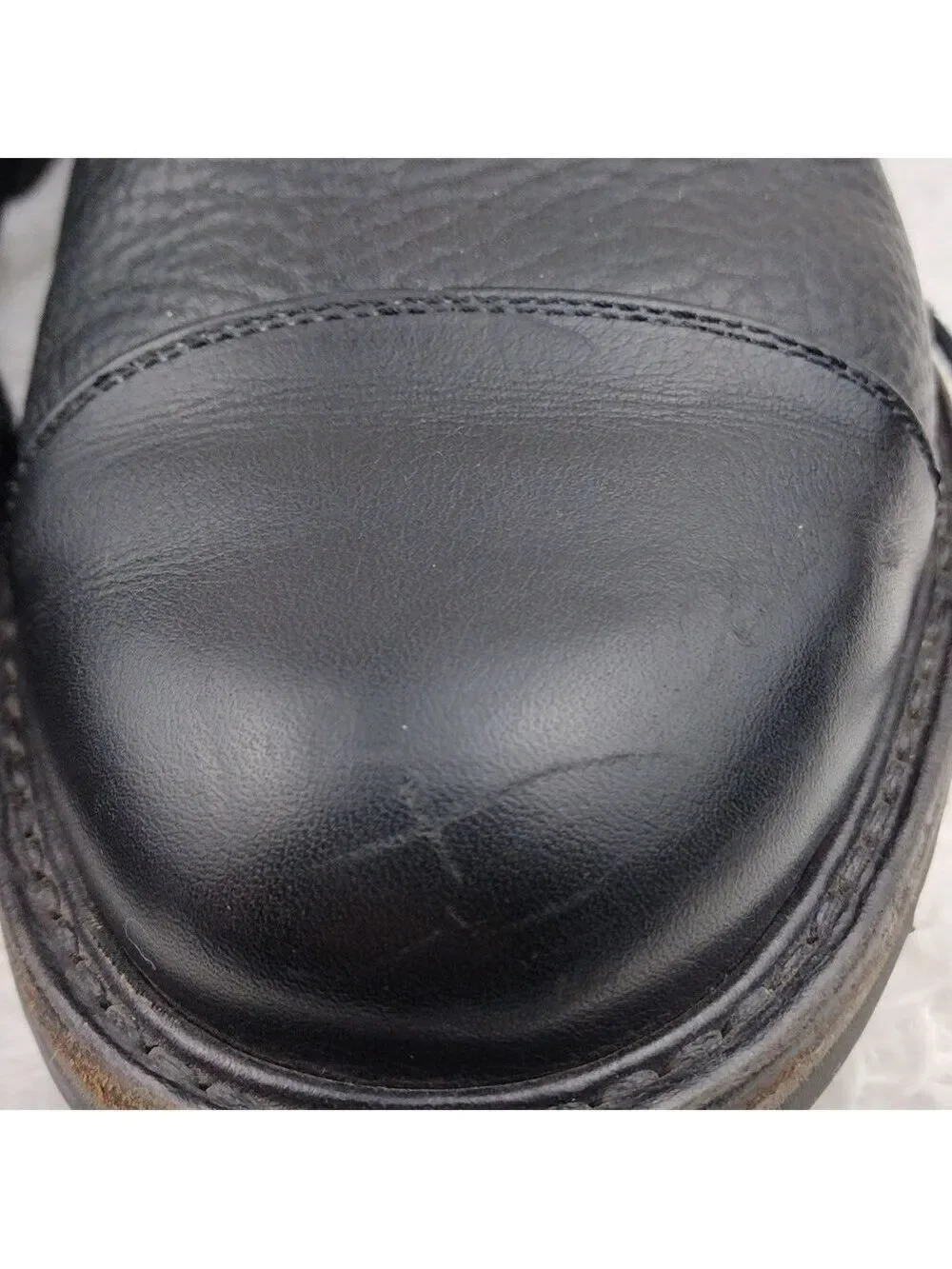 Mephisto Air-Relax Goodyear Welt Men's Black Leather Lace Up  Casual Work Shoe
